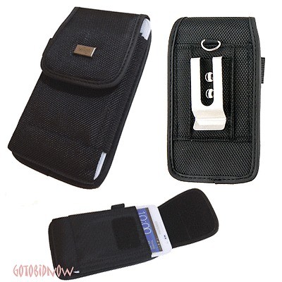 HEAVY DUTY METAL CLIP VELCRO PROTECTIVE POUCH PHONE CASE for SAMSUNG 