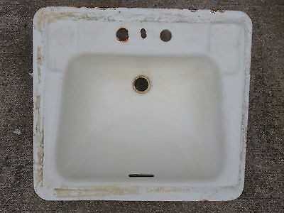 Antique 1959 American Standard Cast Iron Porcelain Bathroom Sink