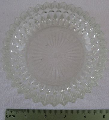 Vintage Small Clear Glass Ash Tray Ashtray 5