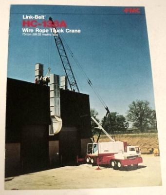Link Belt 1977 HC 138 A Truck Crane Sales Brochure