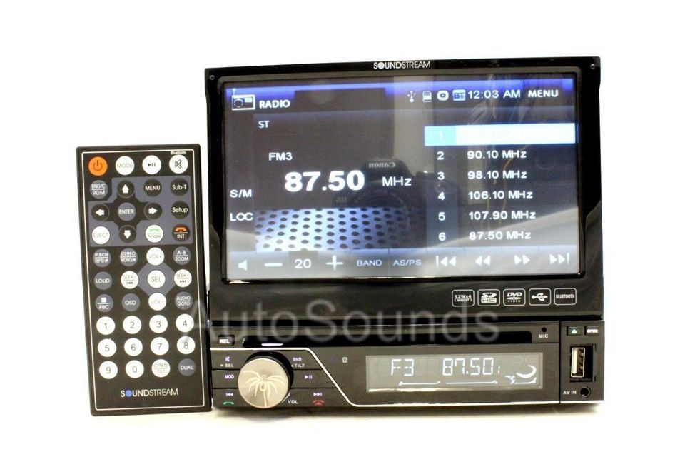 New Soundstream VIR 7830B In dash DVD/CD/ Player 7” Flip Up 