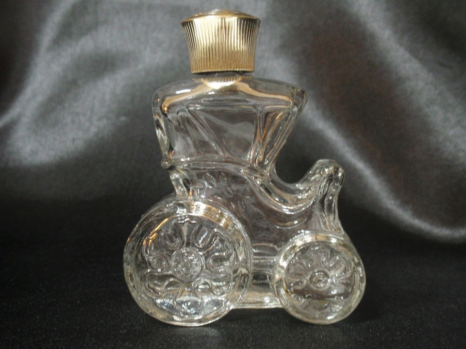 Vintage Avon Courting Carriage Empty Cologne Perfume Bottle