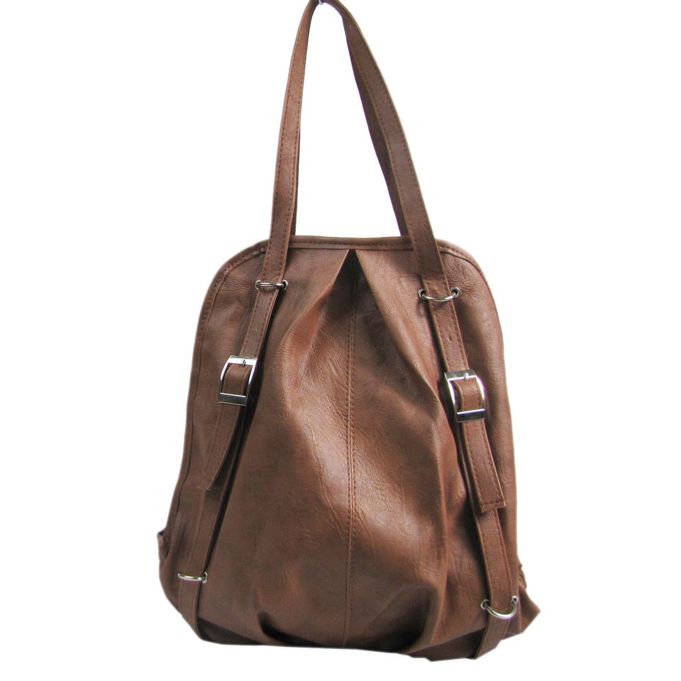 New PU Leather Backpack Shoulder Bag Vintage Handbag School Girl Book 
