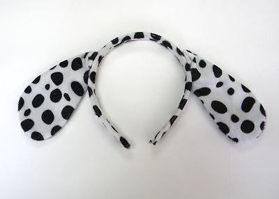 White Dog Puppy Ear Animal Headband Hair Band Costumes Fancy Dress 