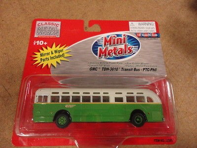 Mini Metals GMC Philadelphia PTC Transit Bus Ho Scale