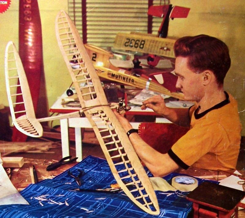   Gullwing OT FF/ RC Model Airplane PLAN + Construction Article