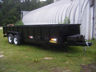 Newly listed 7x20 14k dump trailer equipment skid loader hauler
