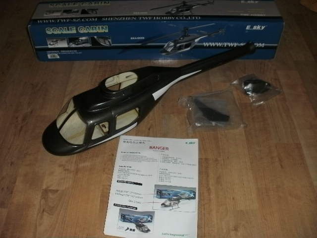 ESKY BELT CP JET RANGER SCALE BODY 450 SIZE HELICOPTER