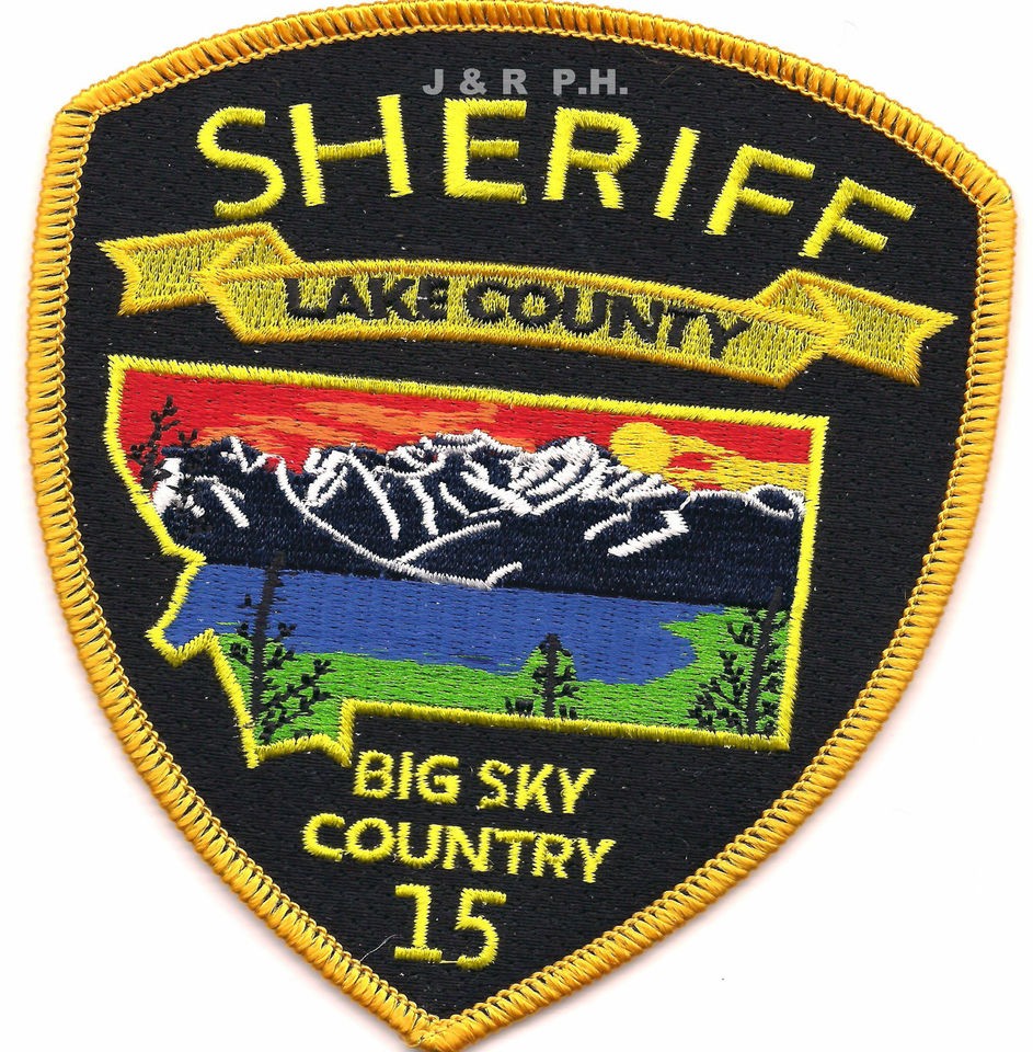   Sheriff, Montana Big Sky Country shoulder police patch (fire