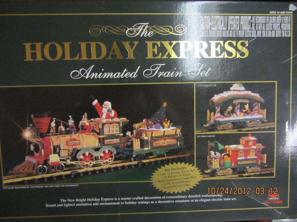 new bright holiday express train set in G Scale