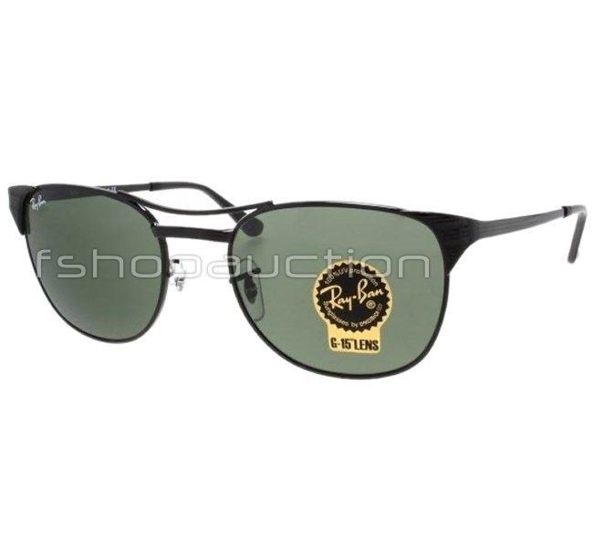   RB 3429 002 53 Signet Black G15 Wayfarer Retro Mens Womens Sunglasses