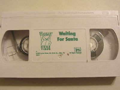 Barney Waiting For Santa VHS Video Tape~Good used~Smoke Free