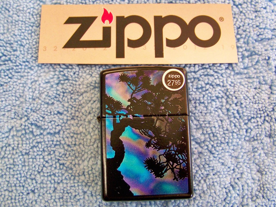 Newly listed Zippo Lighter 21064 Twilight Bamboo Black Case