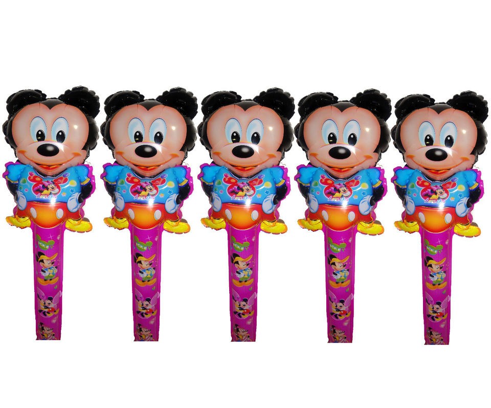   Mickey Mouse CLAPPER Stick Happy Birthday Minnie Balloon Baby Shower