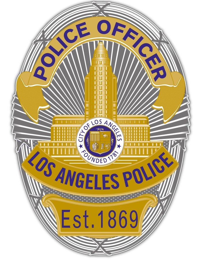 Los Angeles Police Department LAPD Badge Car Bumper Window Sticker 