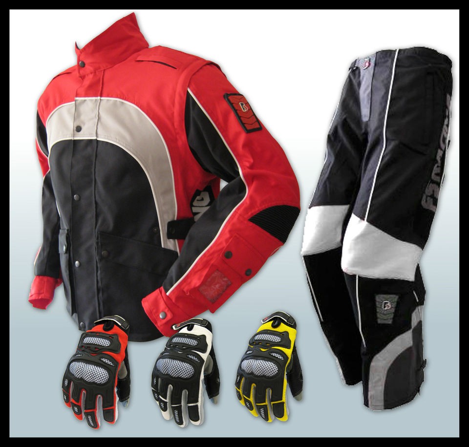   Jacket + Pants + Gloves(Heavy Duty)*Off road,Trail/Dirt Bike/ATV/Quad