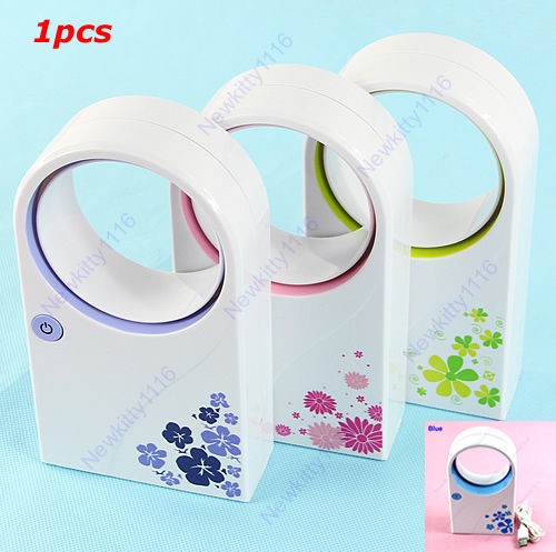   No Leaf Air Condition Mini Bladeless Refrigeration fans With USB Cable