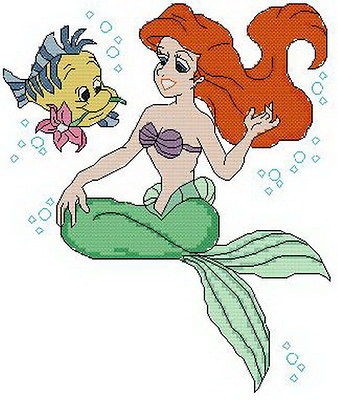 XStitch Chart   Disney Princess   Little Mermaid and Her Friend