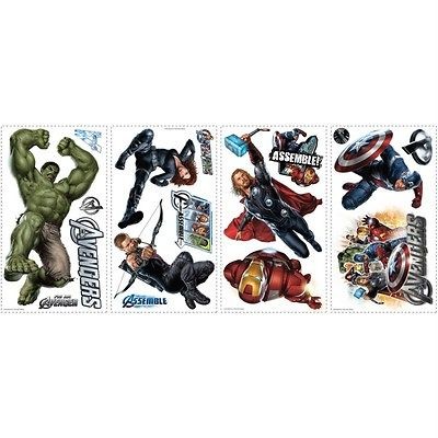   17 Big Removable Vinyl Wall Decals Kids Room Decor Stickers MARVEL