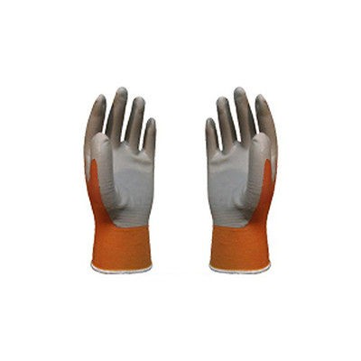 ATLAS Fit 370 Mango (Orange) Thin Nitrile Gloves Small S 12 Pack
