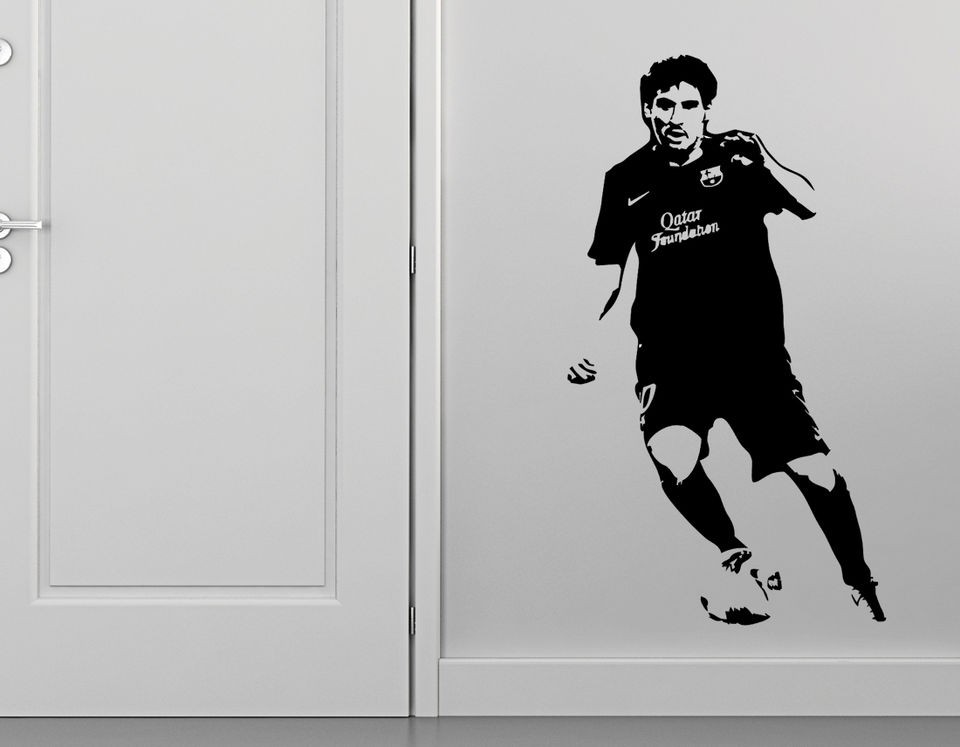 Lionel Messi Barcelona Wall Art Sticker Decal Footballer La Liga Vinyl 