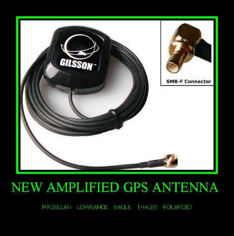 Active Marine GPS Antenna for Lowrance Global Map 1600, GlobalMap LMS 