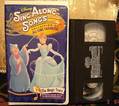 Disneys Sing Along Songs VHS THE MAGIC YEARS Rare HTF video FREE US 
