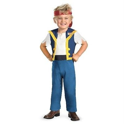 JAKE The Never Land Pirates Classic Child Costume Size 3T 4T Disguise 