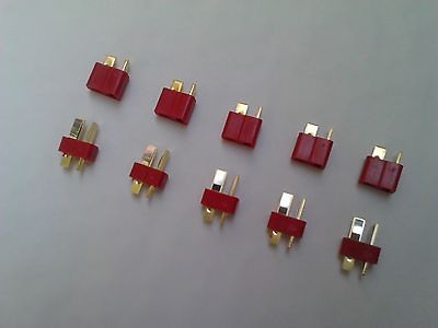 Ultra T Plug Male and Female Connectors fit Deans Style Lipo 5 x Pairs