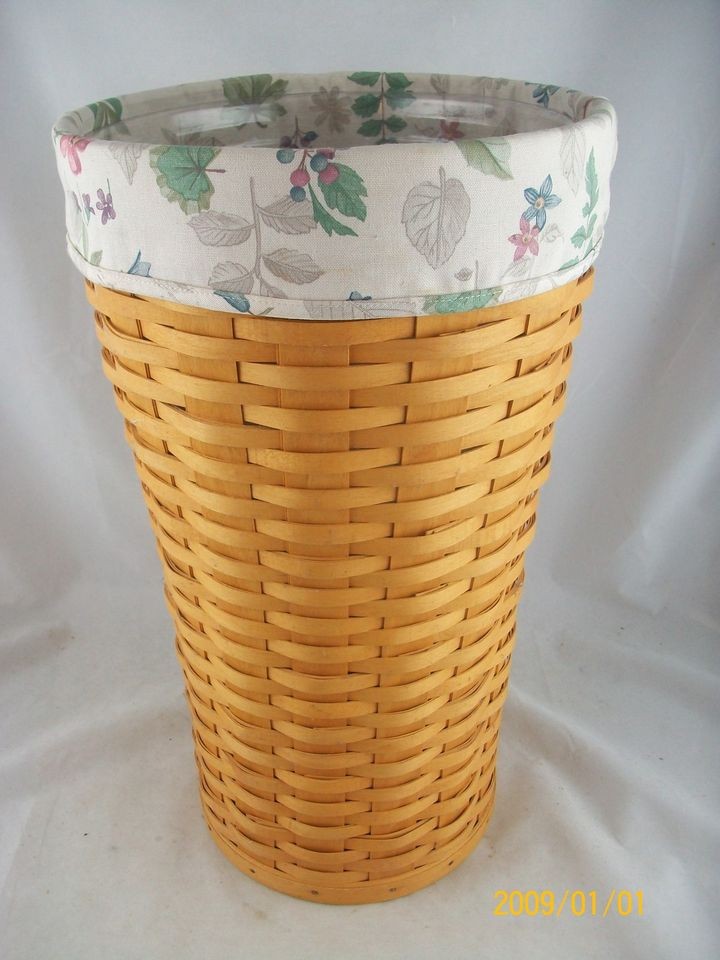 Longaberger 1998 Umbrella Basket Combo Botanical Fields