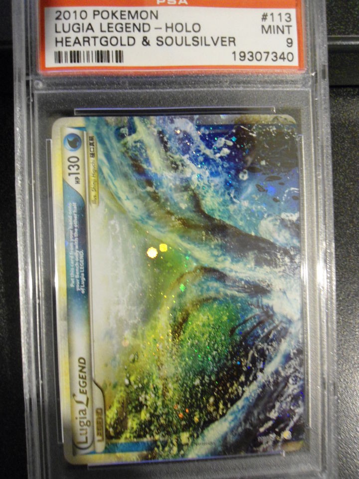 Pokemon Lugia LEGEND 113/123 PSA MINT 9 HGSS Base Graded HOLO Rare