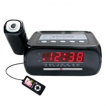 Wall Ceiling Projector Projection Alarm Clock Radio W Ipod Aux