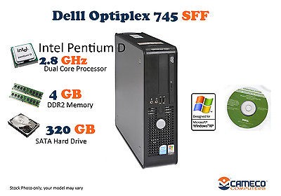   745 dual core used refurbished desktop computer xp pro loaded