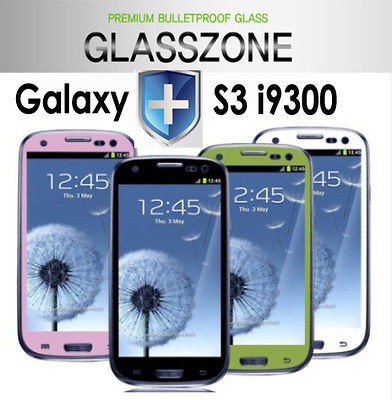 New BULLETPROOF GLASS Screen Protector Color Skin Cover Shield Galaxy 