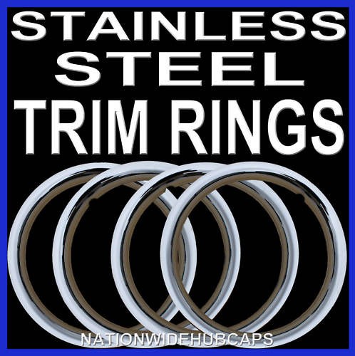   STAINLESS TRIM RINGS BEAUTY BANDS GLAMOUR WHEEL STEEL WHEELS LUG RIMS