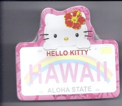 Sanrio Hello Kitty Sticky Notes Hawaii License Plate
