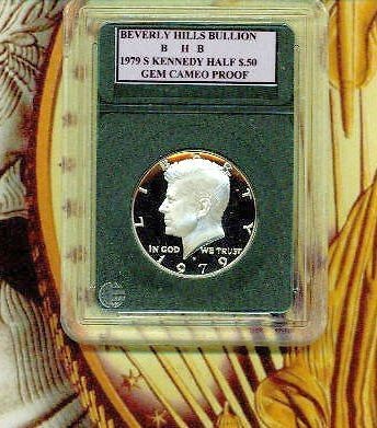   Kennedy US Half Dollar Gem Cameo Proof Coin Beverly Hills Bullion 1204