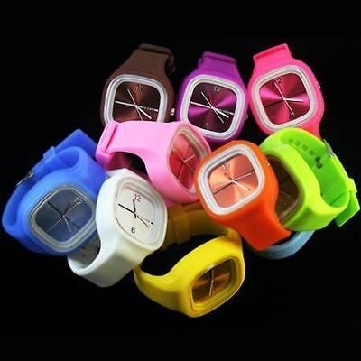 Wholesale 10pcs Fad Unisex Jelly Candy Sports Quartz Wrist Watch,WG12