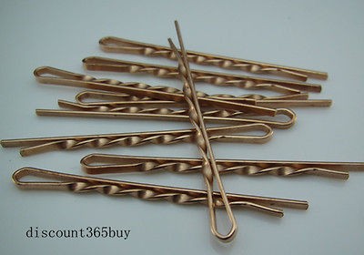 Lot 50PCS Snap Hair Head Clips Pins Plated copper Wholesale resell 