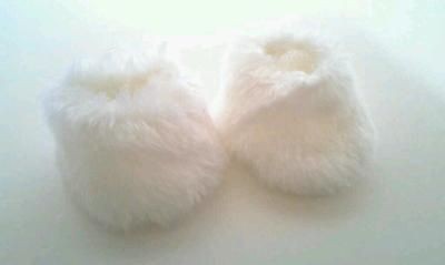 White Fancy Slippers 4 American Girl Dolls Just Like You Me Bitty 
