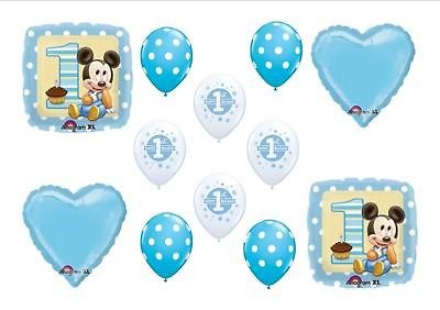 Baby Mickey Mouse 1st Birthday Party Balloons Bouquet