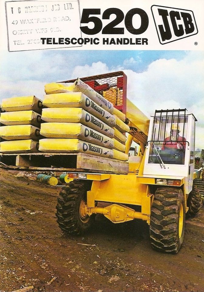 Equipment Brochure   JCB   520   Telescopic Handler   Forklift   1977 