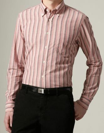 SALE $49.95 NWT GANT RUGGER Striped Men’s Shirt LARGE Reg. $135 