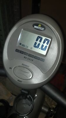 Bodyfit Sports Authority Recumbent Bike Heart Rate Grey Display Pedals 
