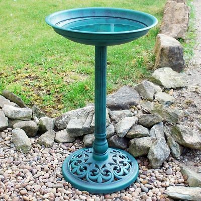 NEW WILD BIRD PEDESTAL BATH   RESIN NEW WEATHERPROOF GARDEN / OUTDOOR 