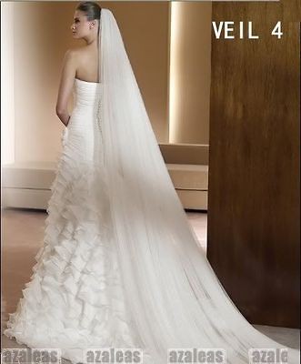 Ivory Long Bridal Wedding Veils New Wedding Accessories