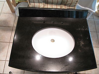 Granite countertop 31x22 with backsplash and undermount sink