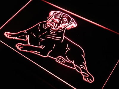 j630 r Mastiff Dog Pet Shop Bar Beer Neon Light Sign