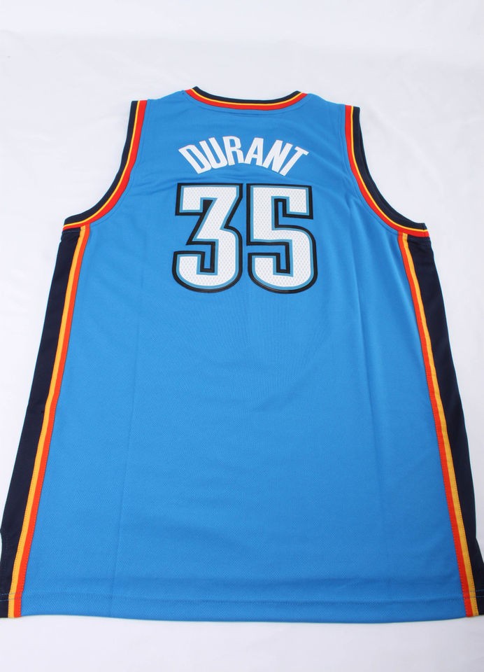Kevin Durant #35 Oklahoma Thunder Revolution 30 Swingman Jersey Blue