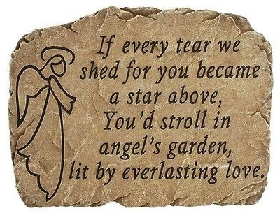 Angel Memorial Stepping Stone  Everlasting Love